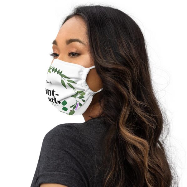 "Plant-breath" Adjustable Face mask (White Microfiber) - The Vegilante