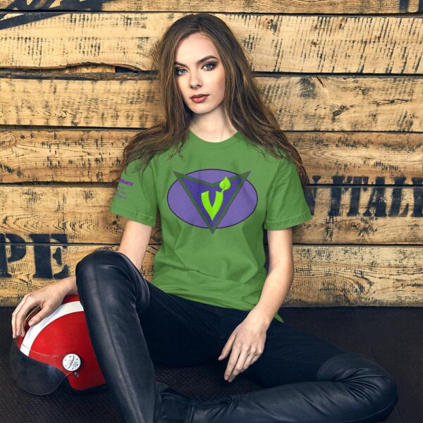 "The Veg Symbol" Premium Unisex T-Shirt from Bella + Canvas 3001 - The Vegilante