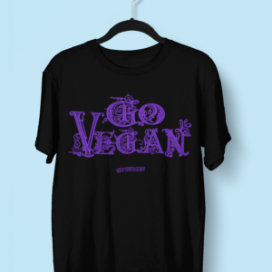 “Go Vegan” Calligraphy unisex t-shirt - The Vegilante