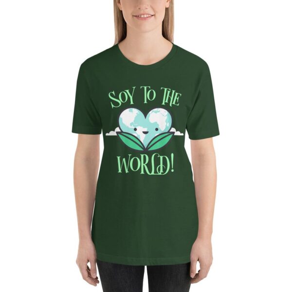 "Soy to the World" (Heart-shaped Earth) Unisex T-Shirt - The Vegilante